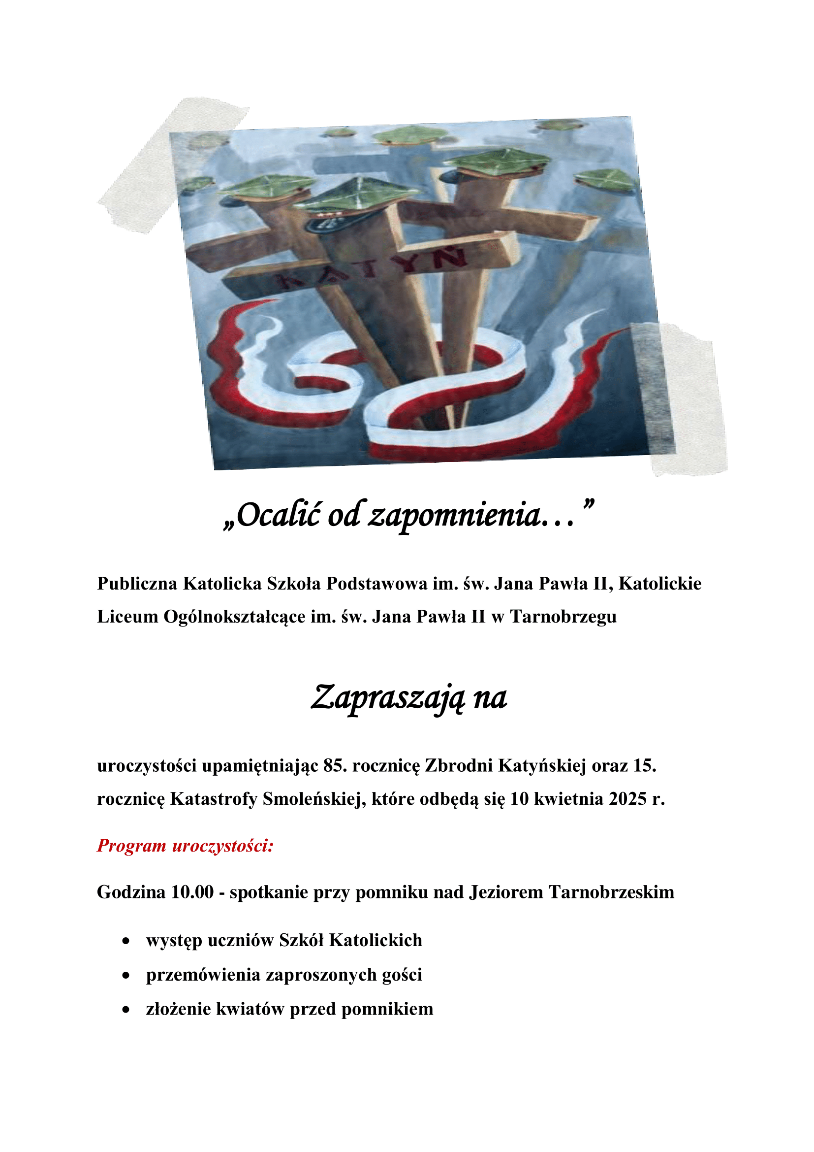 "Ocalić od zapomnienia..."